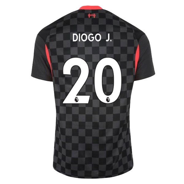 Camiseta Liverpool NO.20 Diogo Jota Replica Tercera Ropa 2020/21 Negro